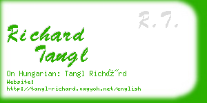 richard tangl business card
